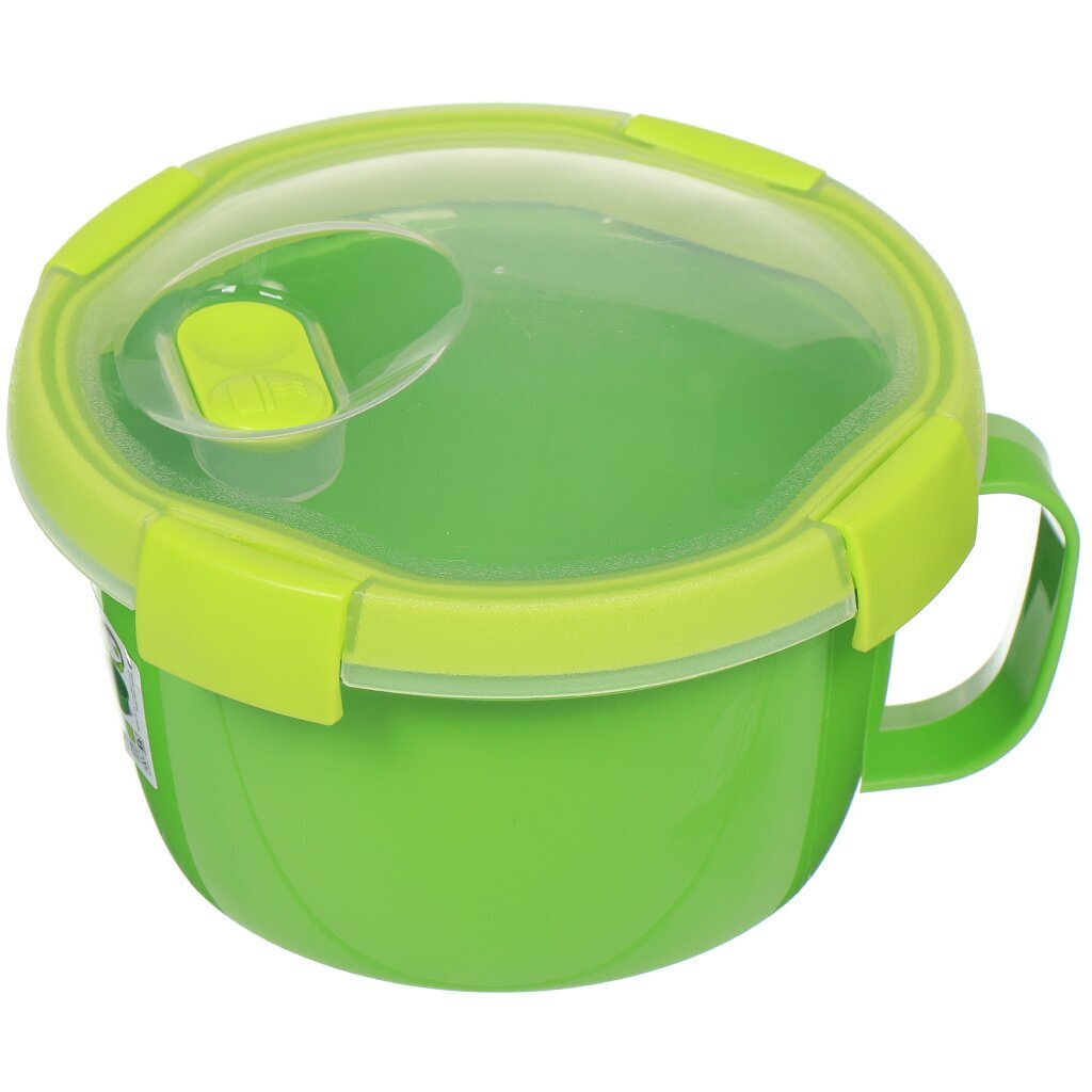 Конт-кружка д/бульона кругл 0,9л TO GO зеленый CURVER