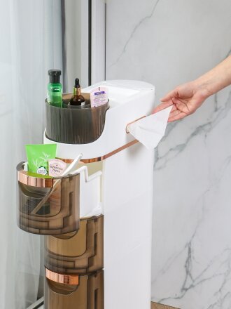 Органайзер для ванной пластик, напольный, 18х41х74.5 см, Y4-11263