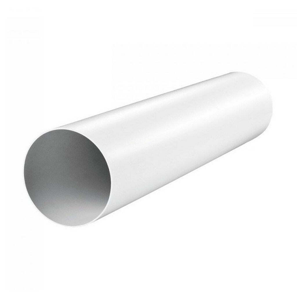 Воздуховод вентиляционый пластик, диаметр 100 мм, круглый, 2 м, ERA, 10ВП2 воздуховод круглый equation d125 мм 2 м