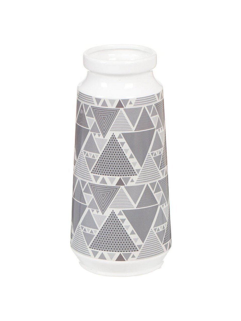 Ваза керамика, настольная, 30.5 см, Серый, Y4-3213, серая