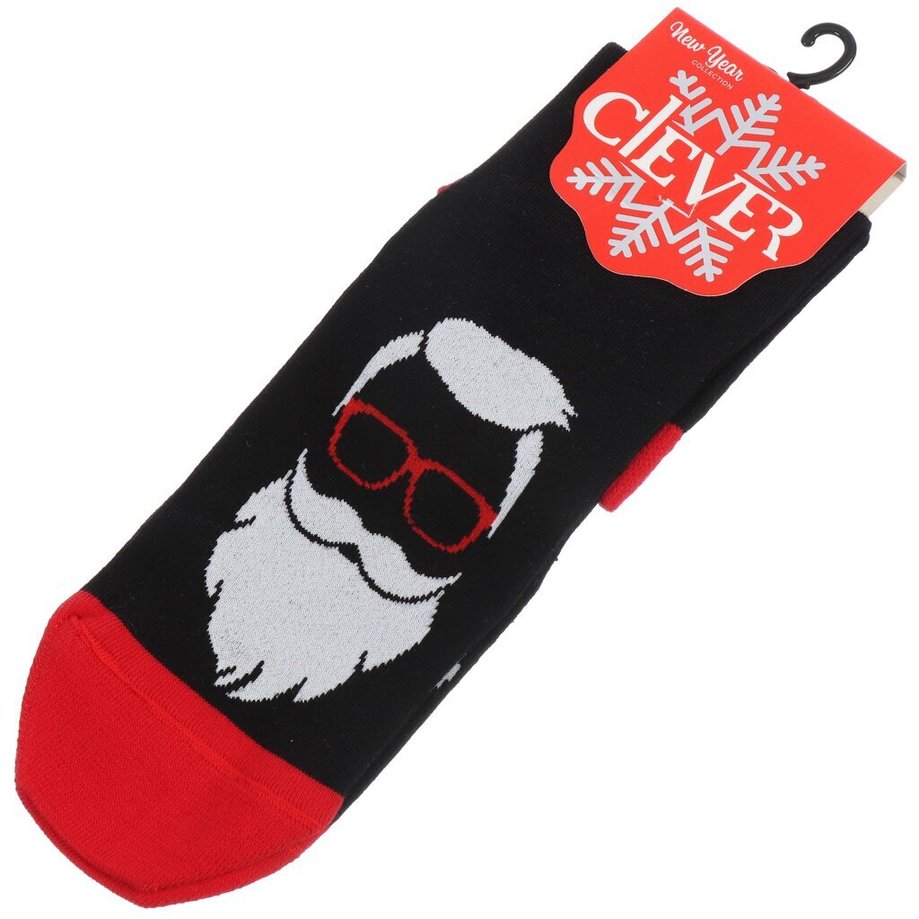 Носки для мужчин, Clever, НГ, черные, р. 27, К3356Л