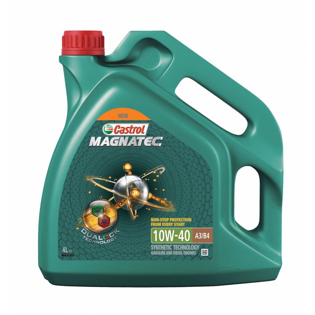 Масло моторное полусинтетическое, 10W40, Castrol, Magnatec R A3/B4, 4 л, 15CA24