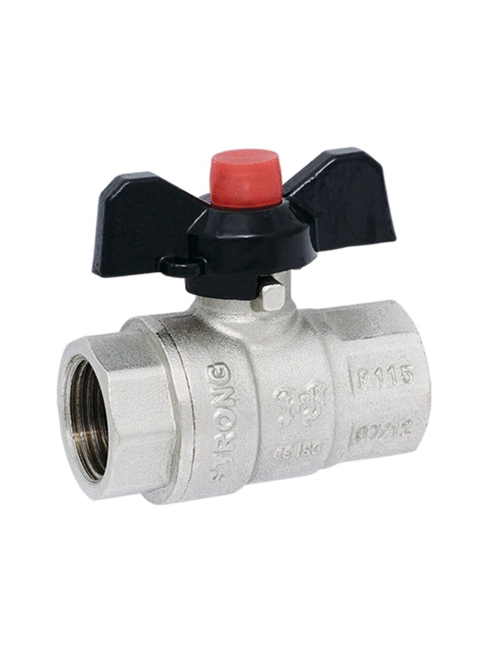 Кран для воды, 1/2'', г-г, ручка-бабочка, Strong, ProFactor