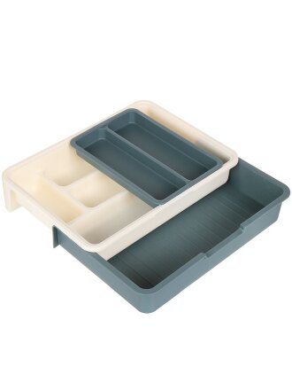 Лоток для столовых приборов 31.3х23.3х6 см, синий, Y4-6466