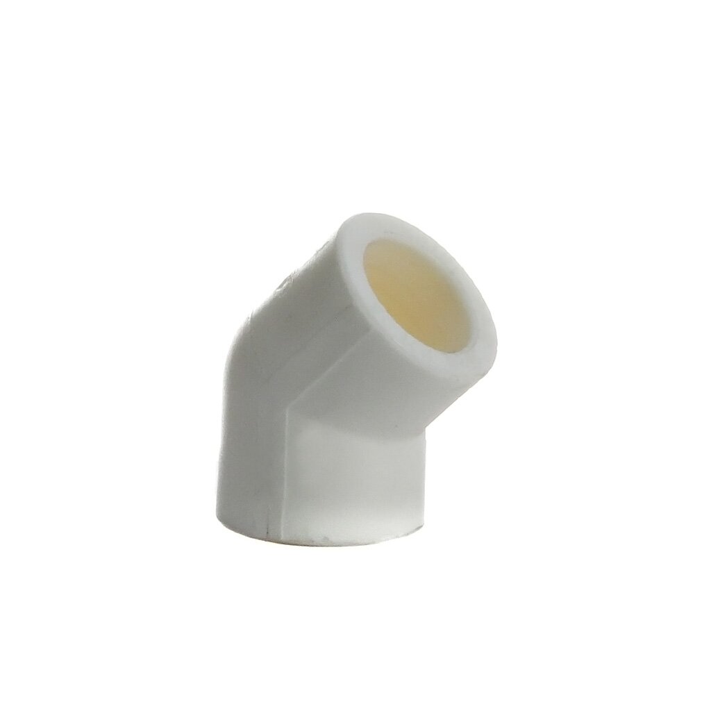 Уголок полипропилен, d32 мм, 45 °, внутренняя/внутренняя, белый, Valfex уголок полипропилен d25 мм 45 ° внутренняя внутренняя белый kalde