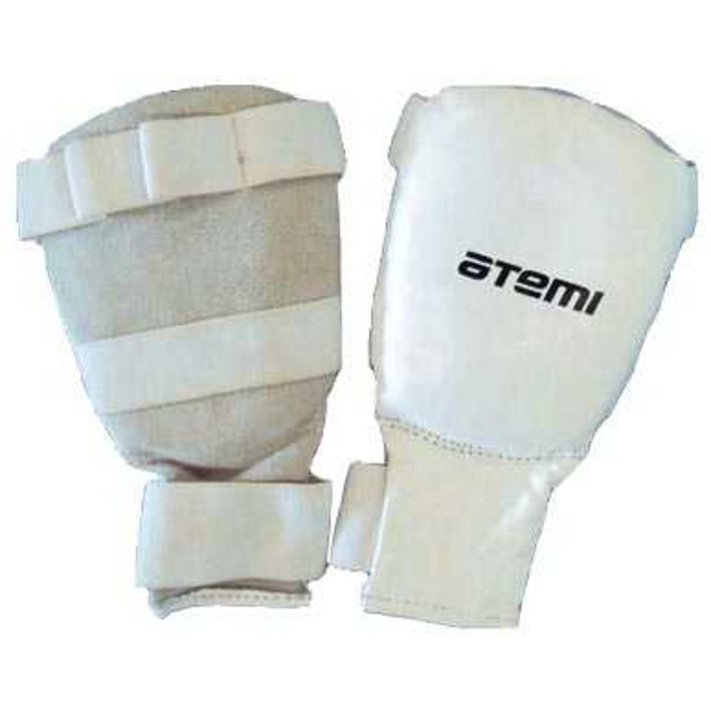 Перчатки для карате, кожа, белые, р XL, PKP-453, Atemi, 00000099297