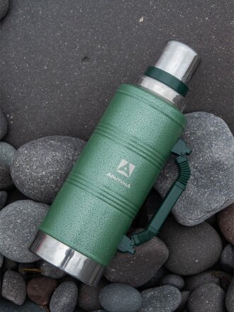 Термос нержавеющая сталь, 2.2 л, узкая горловина, Арктика, колба нержавеющая сталь, 106-2200 зеленый