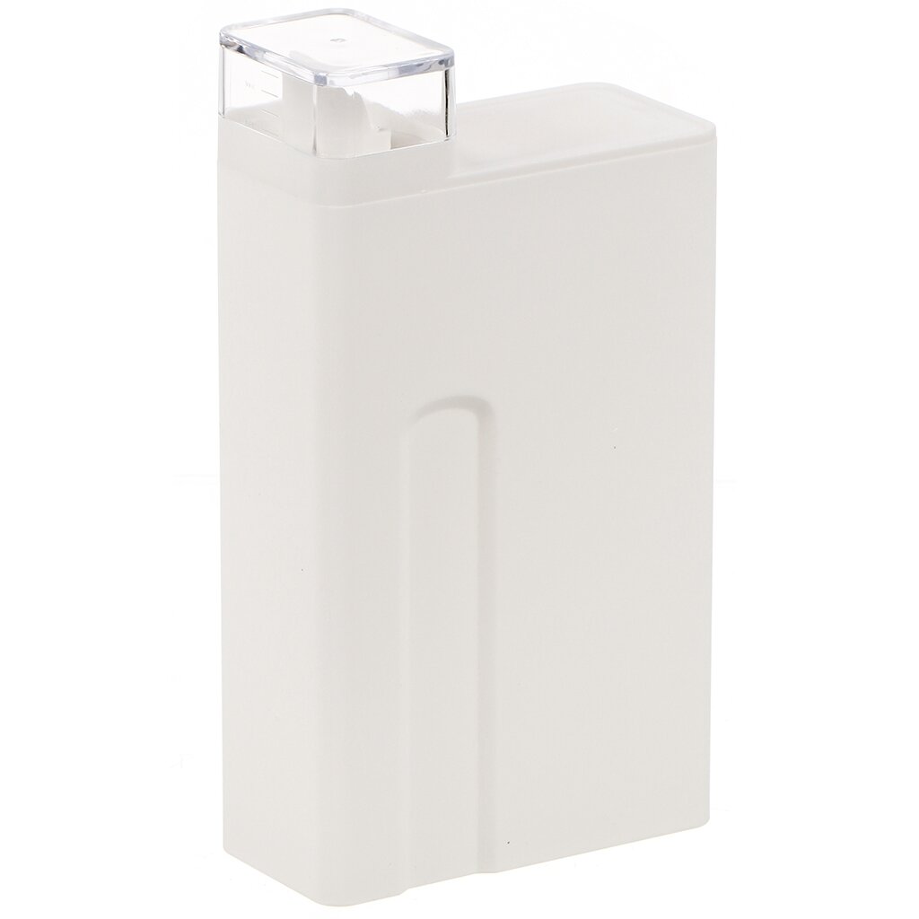 Контейнер для порошка и моющих средств, пластик, 5.8х12х21.8см, белый, Y4-7852 контейнер для хранения 6 л с вкладышем полимербыт smartbox m 4348200