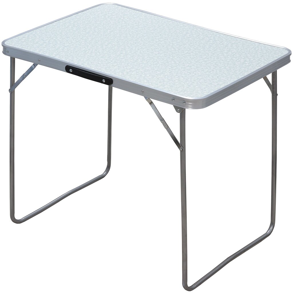 Стол складной металл, прямоугольный, 80х60х70 см, столешница МДФ, серый, Green Days стол складной металл прямоугольный 120х60х68 5 см столешница мдф зеленый green days 4 стула