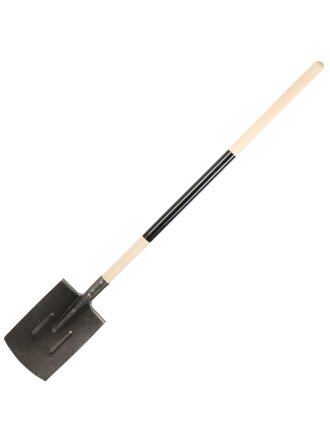 Лопата штыковая, рельсовая сталь, черенок деревянный, СП, прямая