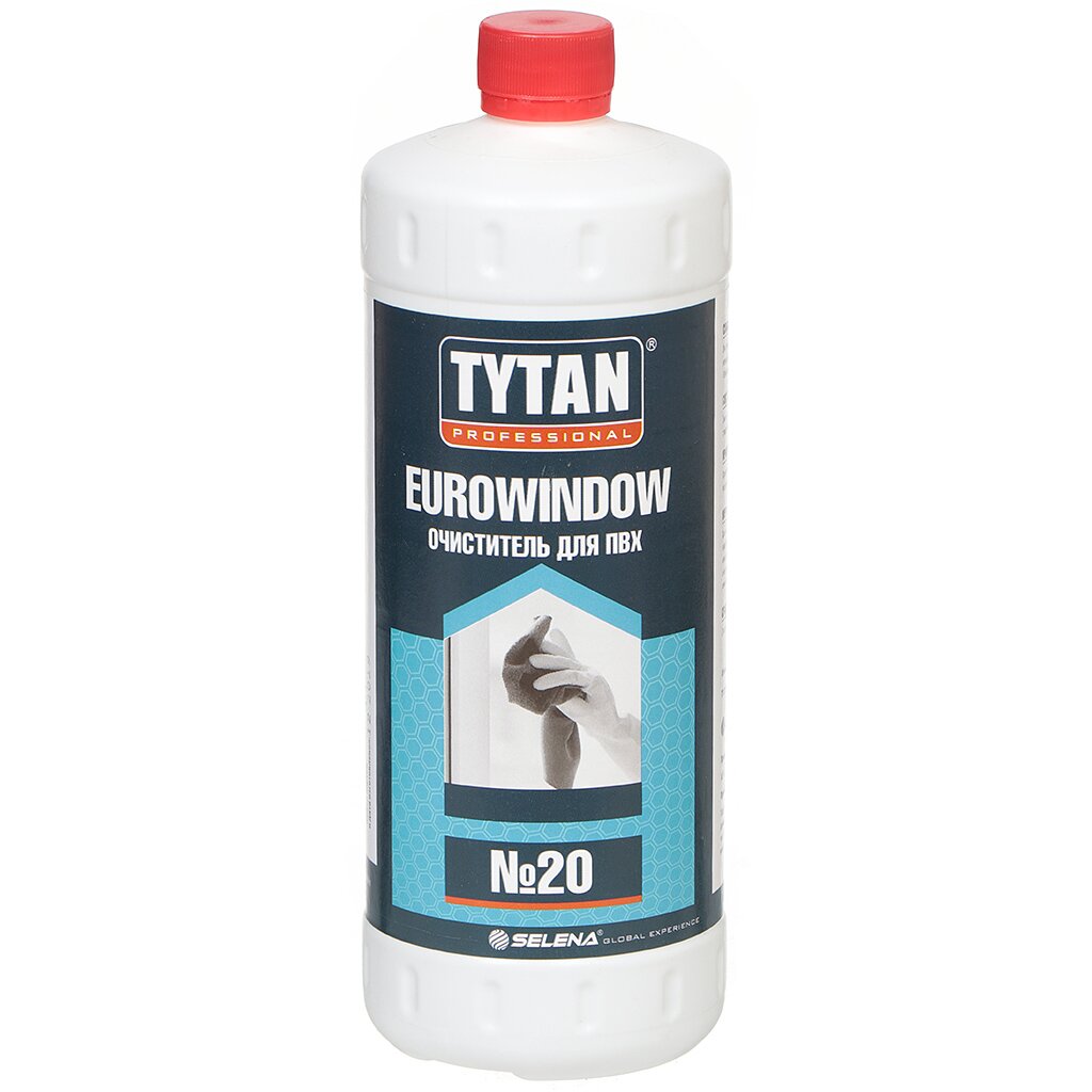Очиститель для ПВХ, Eurowindow №20, 0.95 л, Tytan, 10894 lic очиститель для кистей lic brush cleanser 1 шт