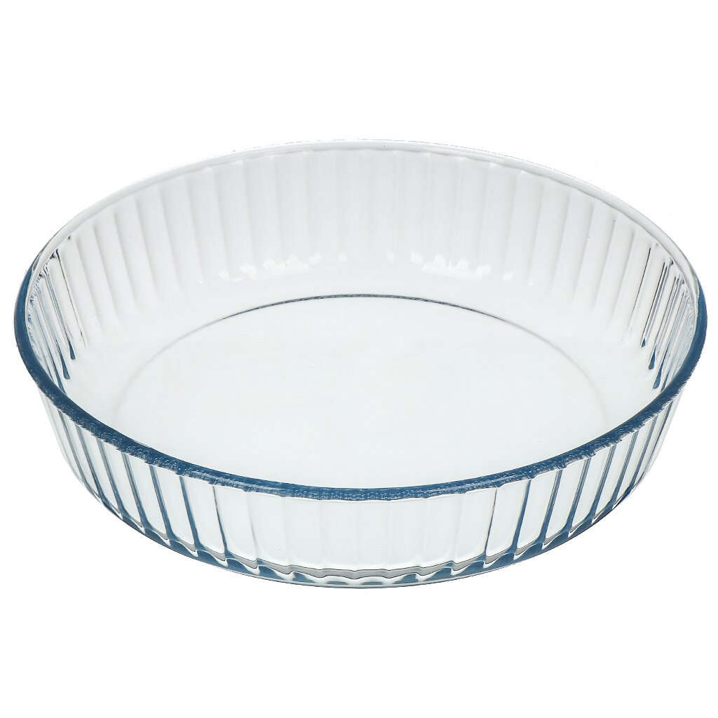 Форма для запекания стекло, 26 см, 2.1 л, круглая, с волнистым краем, Pyrex, Bake & Enjoy, 818B000/5046 круглая форма для тарта 27 см air bake j2558314