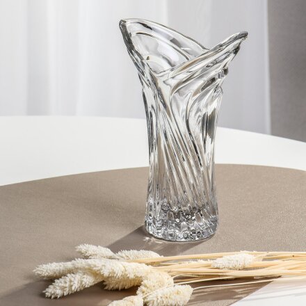 Ваза стекло, настольная, 19 см, Kaveh, Santa, VS0848GCL, 0.325 л