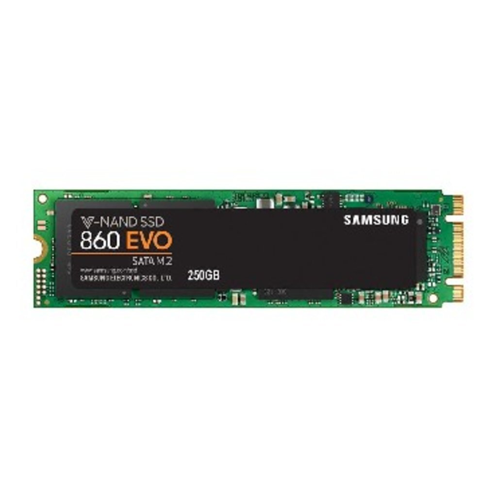 Накопитель SSD SAMSUNG 860 EVO 250Gb, M.2 2280, SATA-III, MLC, Черный MZ-N6E250BW