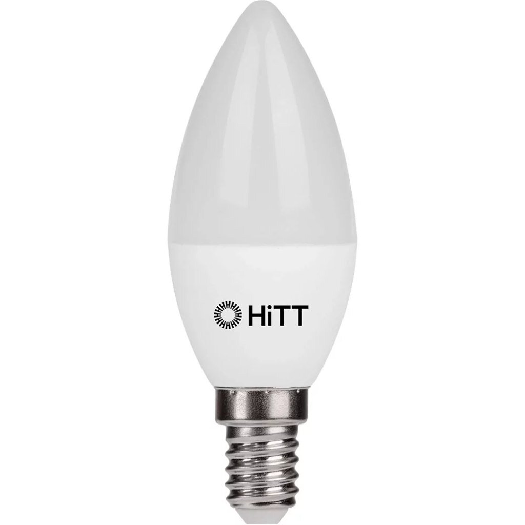 Лампа светодиодная E27, 11 Вт, 110 Вт, 230 В, свеча, 6500 К, свет холодный белый, HiTT, HiTT-PL-C35 лампа светодиодная gx53 17 вт 170 вт 230 в 6500 к свет холодный белый hitt hitt pl gx53