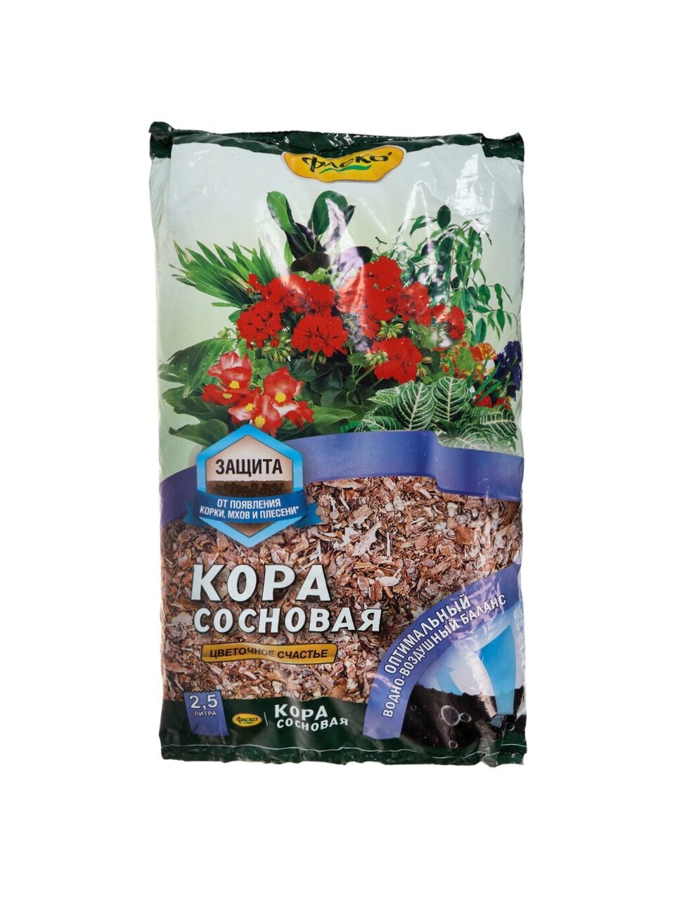 Кора сосновая 2.5 л, Фаско
