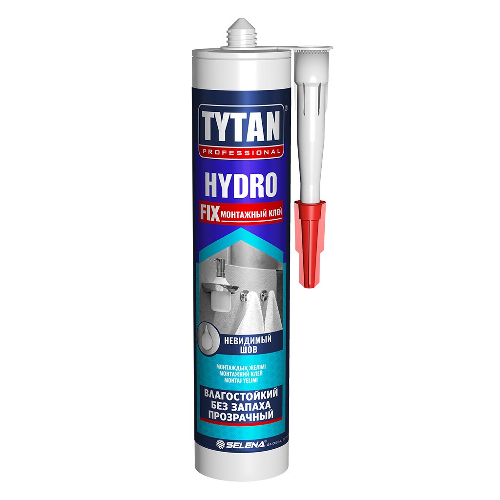 Жидкие гвозди Tytan, Hydro fix, 310 мл, универсальные, 96184 очиститель для пвх eurowindow 5 0 95 л tytan
