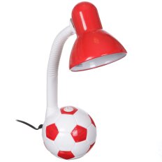 Светильник настольный E27, 40 Вт, детский, белый, абажур красный, TDM Electric, Футбольный мяч, SQ0337-0049