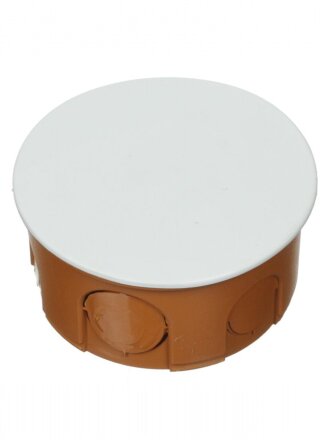 Коробка распаячная, скрытая, диаметр 80х40 мм, TDM Electric, с крышкой, IP20, SQ1402-1007