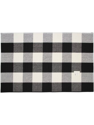 Коврик 0.6х0.9 м, прямоугольный, серый, хлопковый, Y4-6807