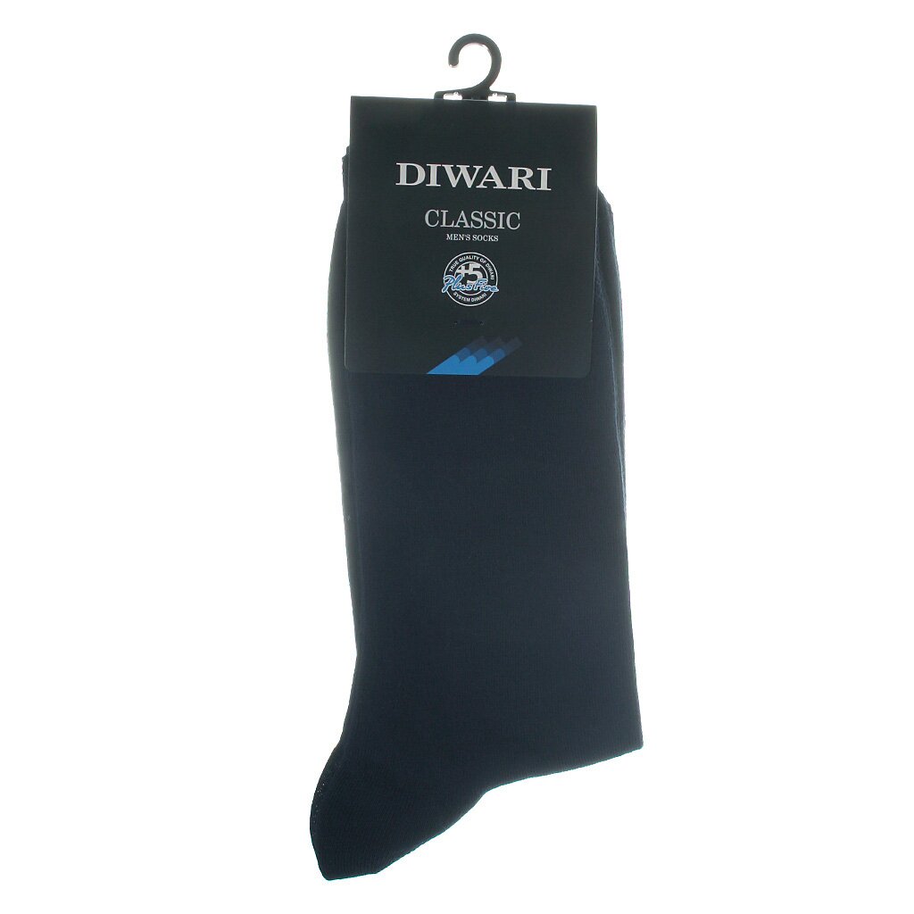Носки для мужчин, хлопок, Diwari, Classic, 000, темно-синие, р. 25, 5С-08 СП