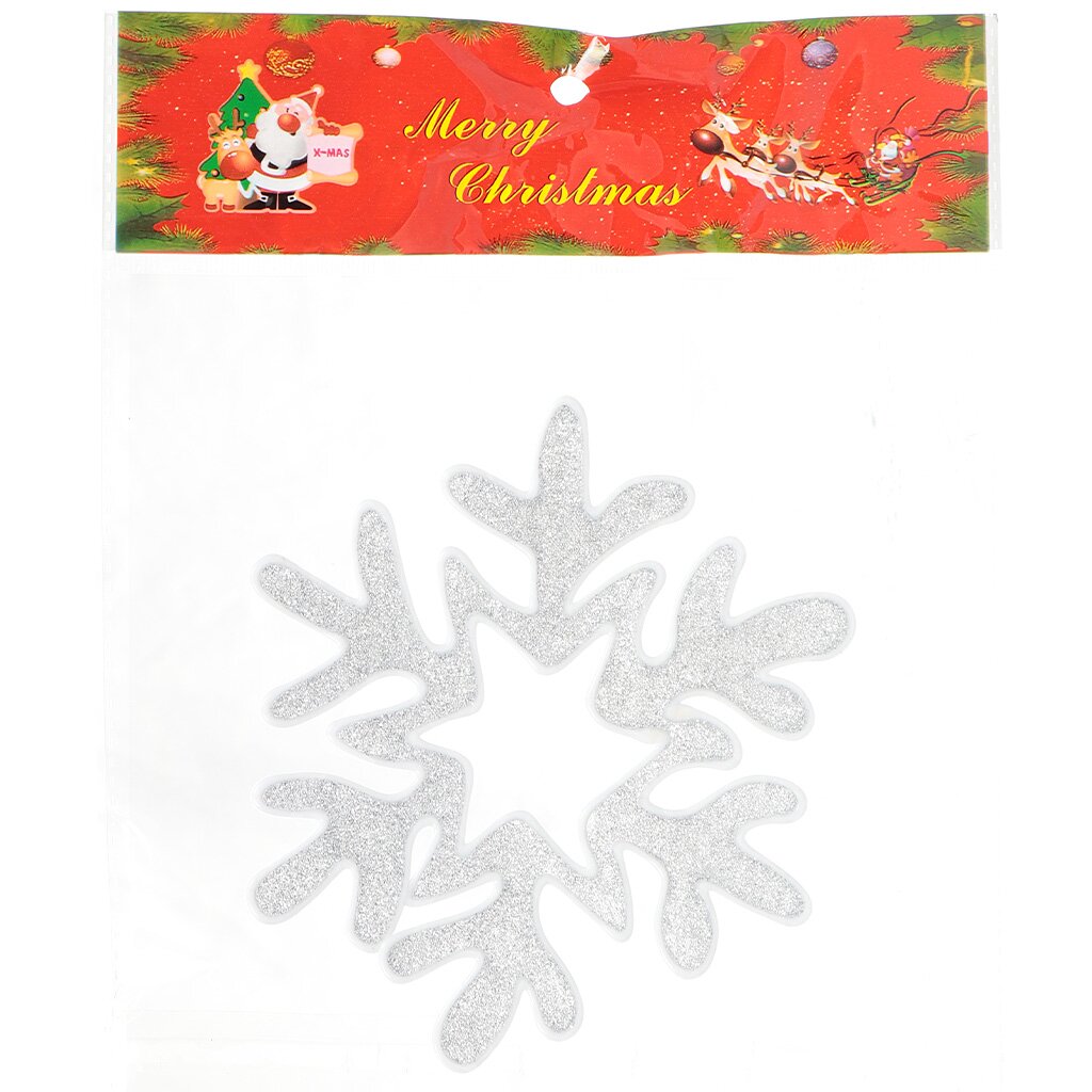 Наклейка на стекло Снежинка SYBXT18-045, 19х23.5 см