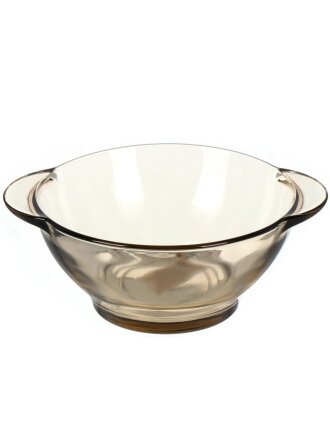 Бульонница стекло, 510 мл, с ручкой, с ушками, Color mix, 50137-12