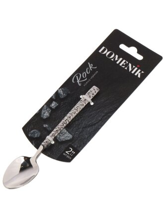Ложка нержавеющая сталь, 2 предмета, чайная, Domenik, Rock, DMC022