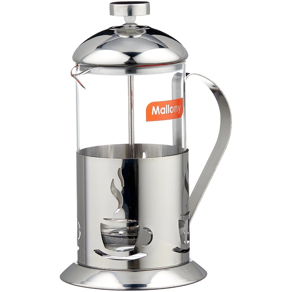 Чайник заварочный 0.6 л, нержавеющая сталь, Mallony, Alito, 950150 чайник для заваривания кофе caso coffee classic kettle
