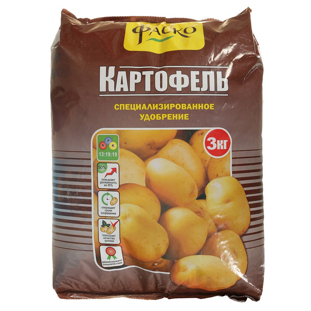 Удобрение Картофель, минеральный, гранулы, 3 кг, Фаско