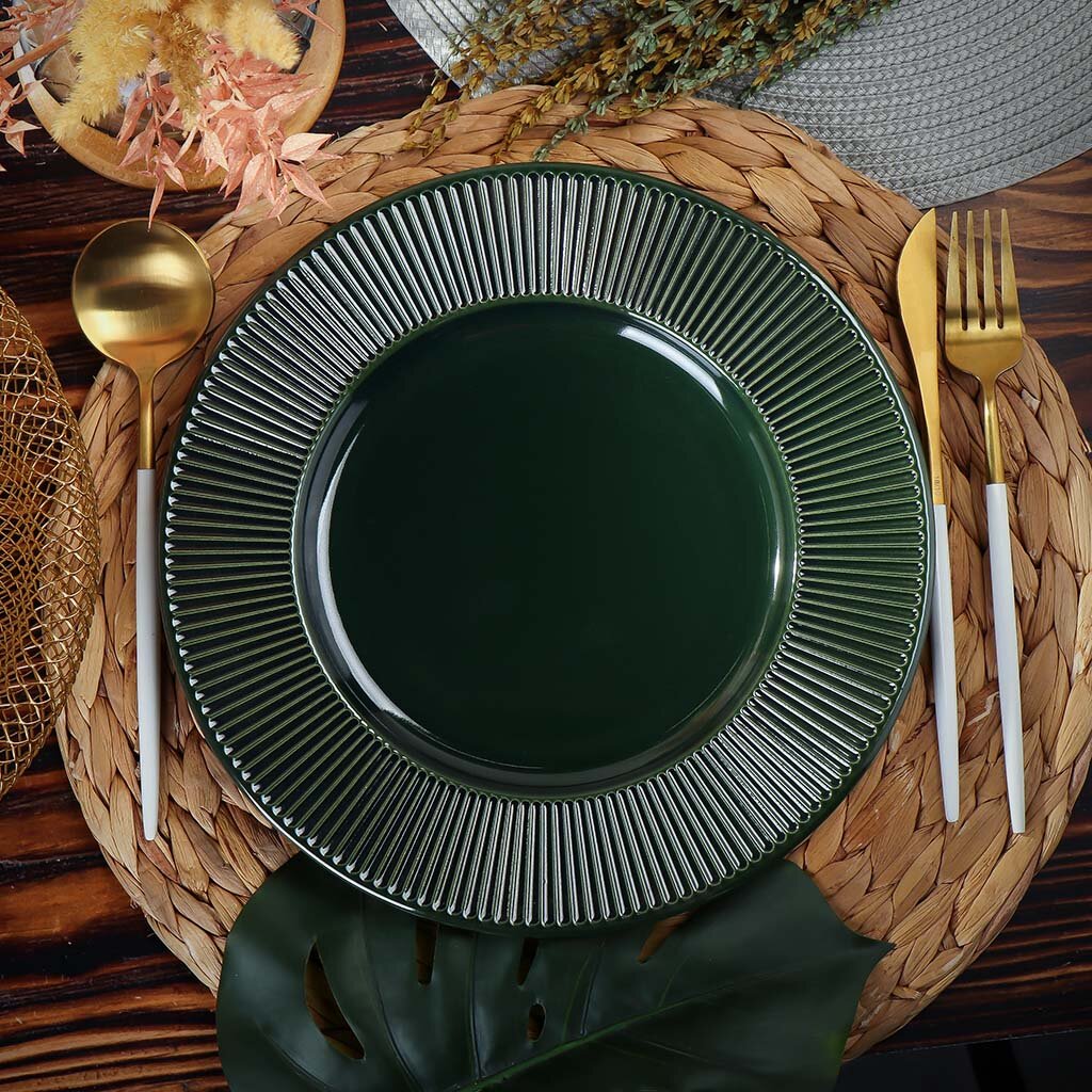 Тарелка обеденная, керамика, 27 см, Emerald Green, Domenik, TDP470/DMD/031 mcdsp emerald pack
