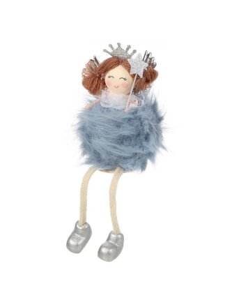 Фигурка декоративная Принцесса, 20 см, серо-голубая, Y4-9409