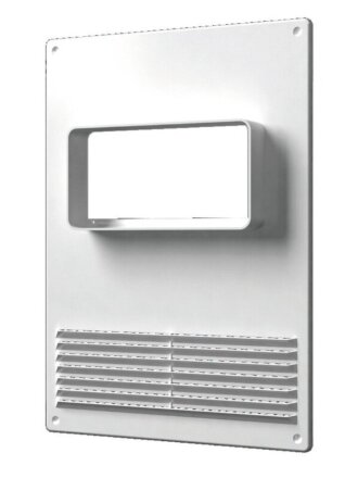 Площадка торцевая пластик, 60х120 мм, с решеткой, горизонтальная, ERA, 612ПТГР