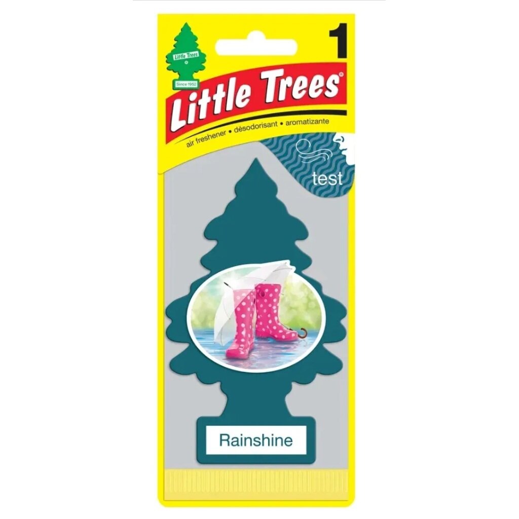 Ароматизатор в машину подвесной сухой Little Trees Весенний дождь U1P-10249-RUSS 167₽