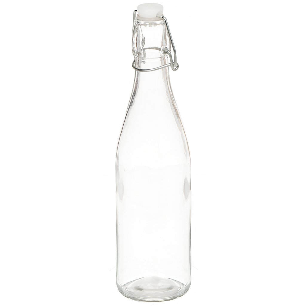 Бутылка стекло, 330 мл, 27 см, прозрачная, Y3-1493