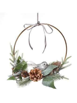 Композиция новогодняя подвесная 26 см, Птичка, SYSGZSA-4623107