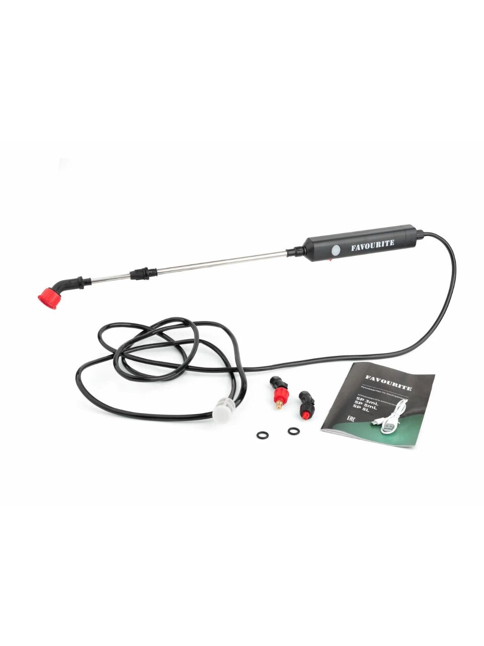 Опрыскиватель садовый аккумуляторный, Favourite, Li-ion, 2 А.ч, 3.7 В, пластик, 0.6 л/мин, 3 м, SP 3mL