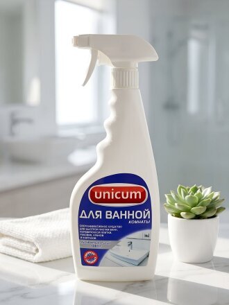 Чистящее средство для ванной, Unicum, спрей, 500 мл