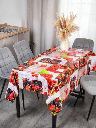 Скатерть Silvano, 1.4х2.2 м, ПВХ на нетканой основе, 8662