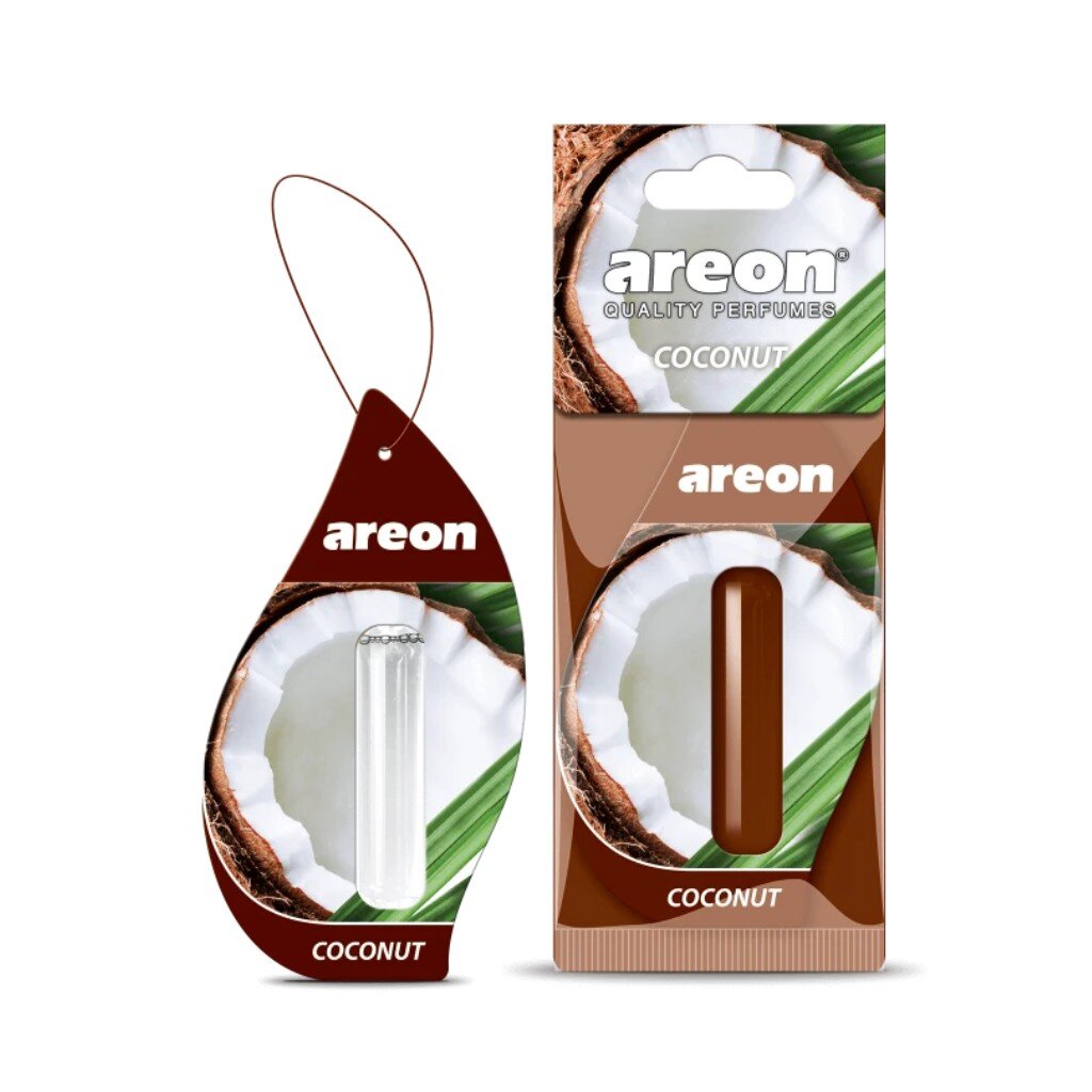Ароматизатор в машину подвесной, гелевый, Areon, Liquid Кокос, 5 мл, 704-LR-18