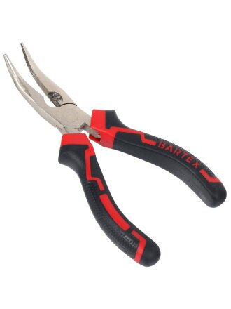Тонкогубцы 160 мм, изогнутые, углеродистая сталь, Bartex, Профи, 11030