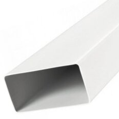 Воздуховод вентиляционый пластик, диаметр 110 мм, плоский, 55 мм, 1.5 м, Viento, В511ВП1.5 PLUS