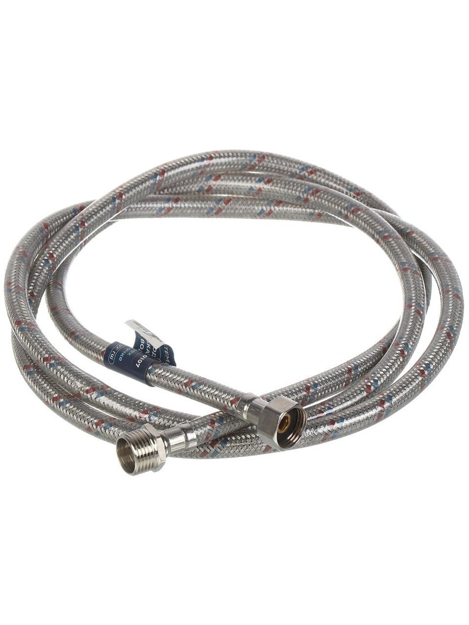 Подводка для воды 1/2&amp;quot;х2 м, г-ш, сталь, полимер, Stemix