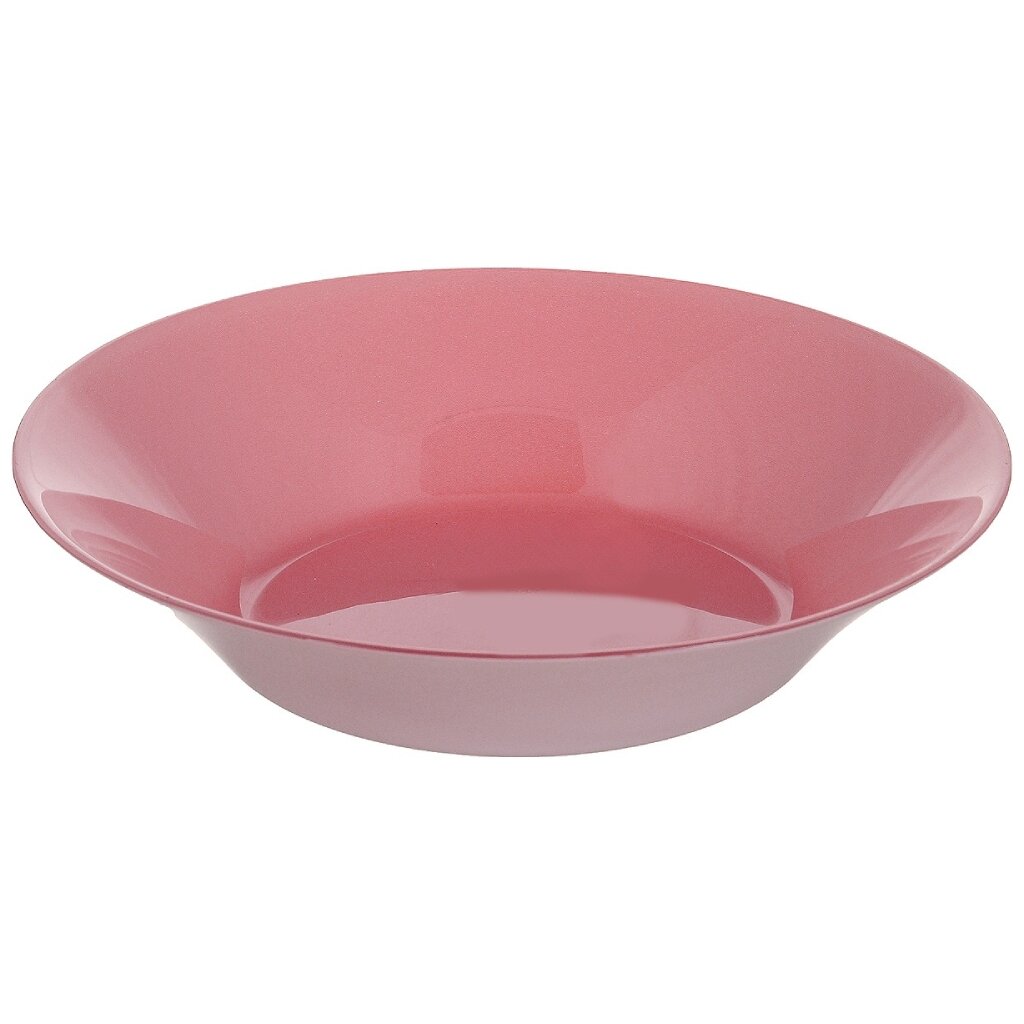 Тарелка суповая, стекло, 22 см, круглая, Pink City, Pasabahce, 10335SLBD40