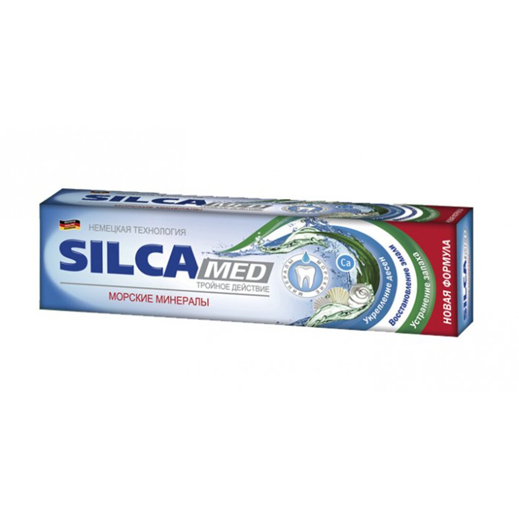 Зубная паста Silcamed, Морские минералы, 130 г