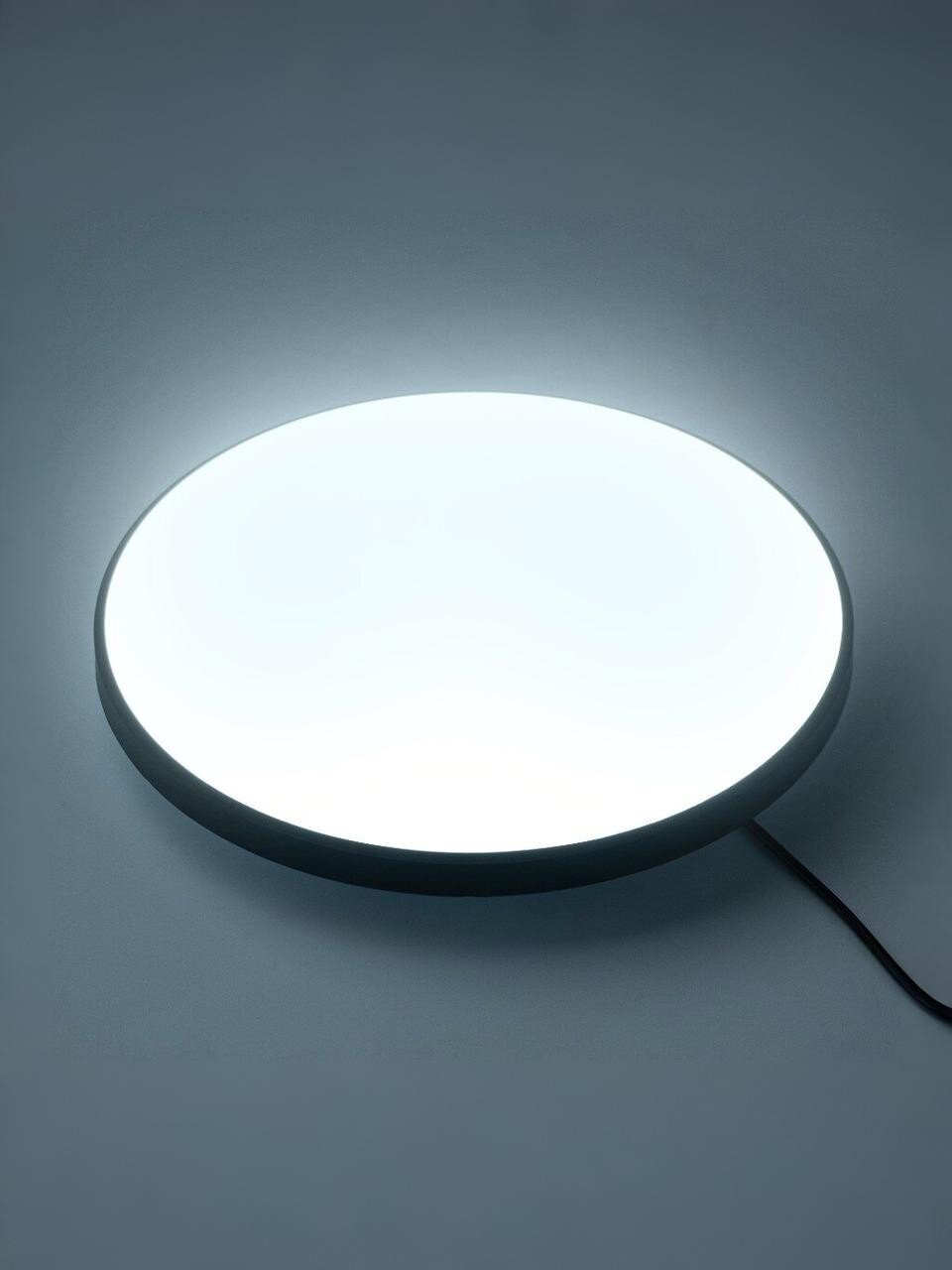 Светильник светодиодный, JazzWay, PPB OPAL, 36 Вт, 6500 К, 2880 Лм, IP20, 30х30х5.5 см, черный, 5065390