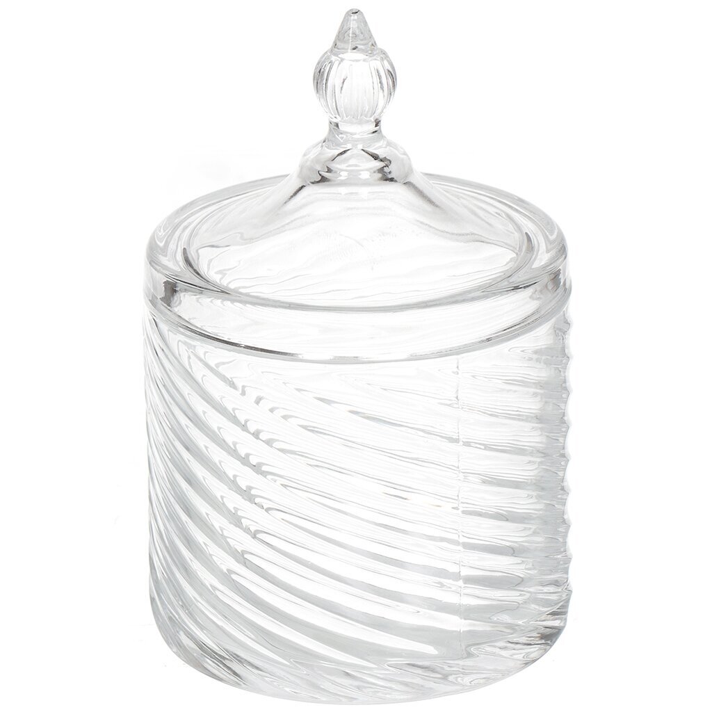 Банка для сыпучих продуктов, стекло, 10х15 см, с крышкой, Y080