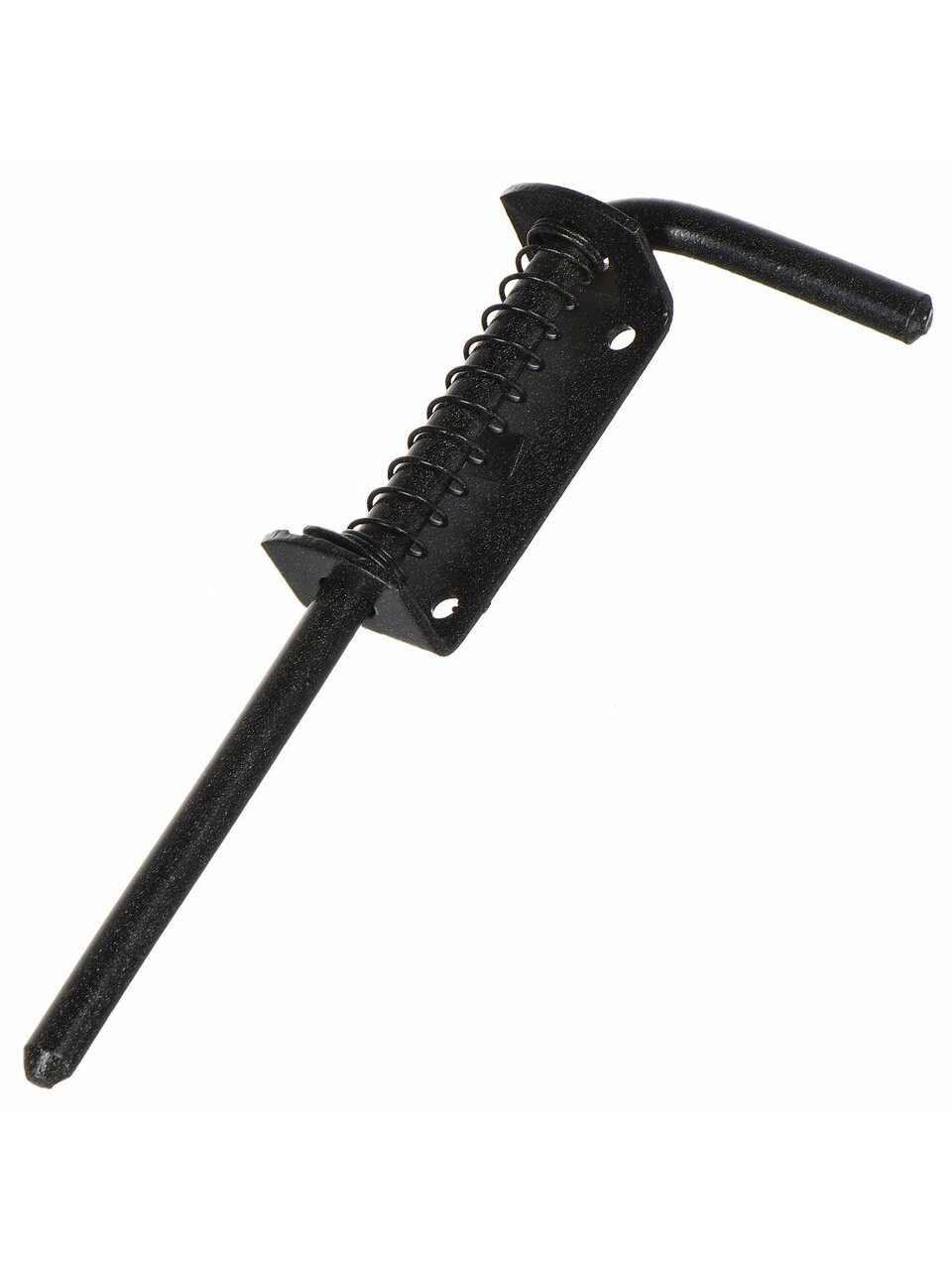 Засов накладной, ригель круглый, НОЭЗ, L-250 мм, 20382, черный