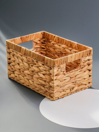 Корзина 30х20х15 см, прямоугольная, плетеная, бамбук, Y4-9636