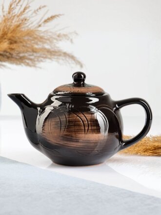 Чайник заварочный керамика, 1 л, с вкладышем, Борисовская керамика, Уют, СТР14457186